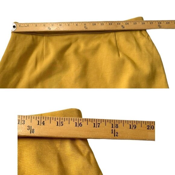 BODEN Mustard Yellow Mini Skirt Size 12R - Picture 8 of 11